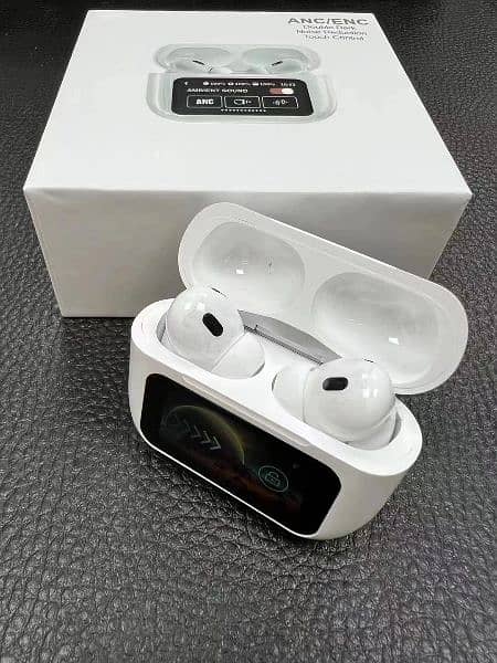 A9 Pro Wireless Earbuds with Touch Display & ANC