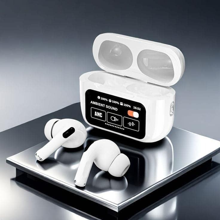 A9 Pro Wireless Earbuds with Touch Display & ANC